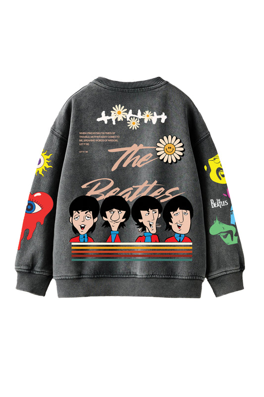 The Beatles Designed Oversized Sweatshirt