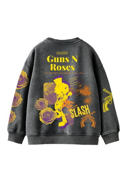 Guns N Roses Designed Oversized Sweatshirt