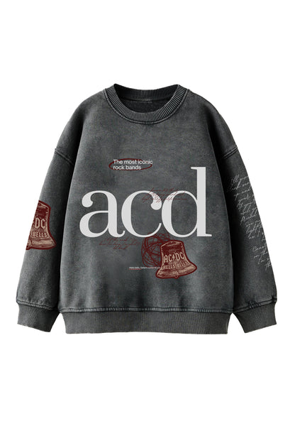 ACDC Designed Oversized Sweatshirt