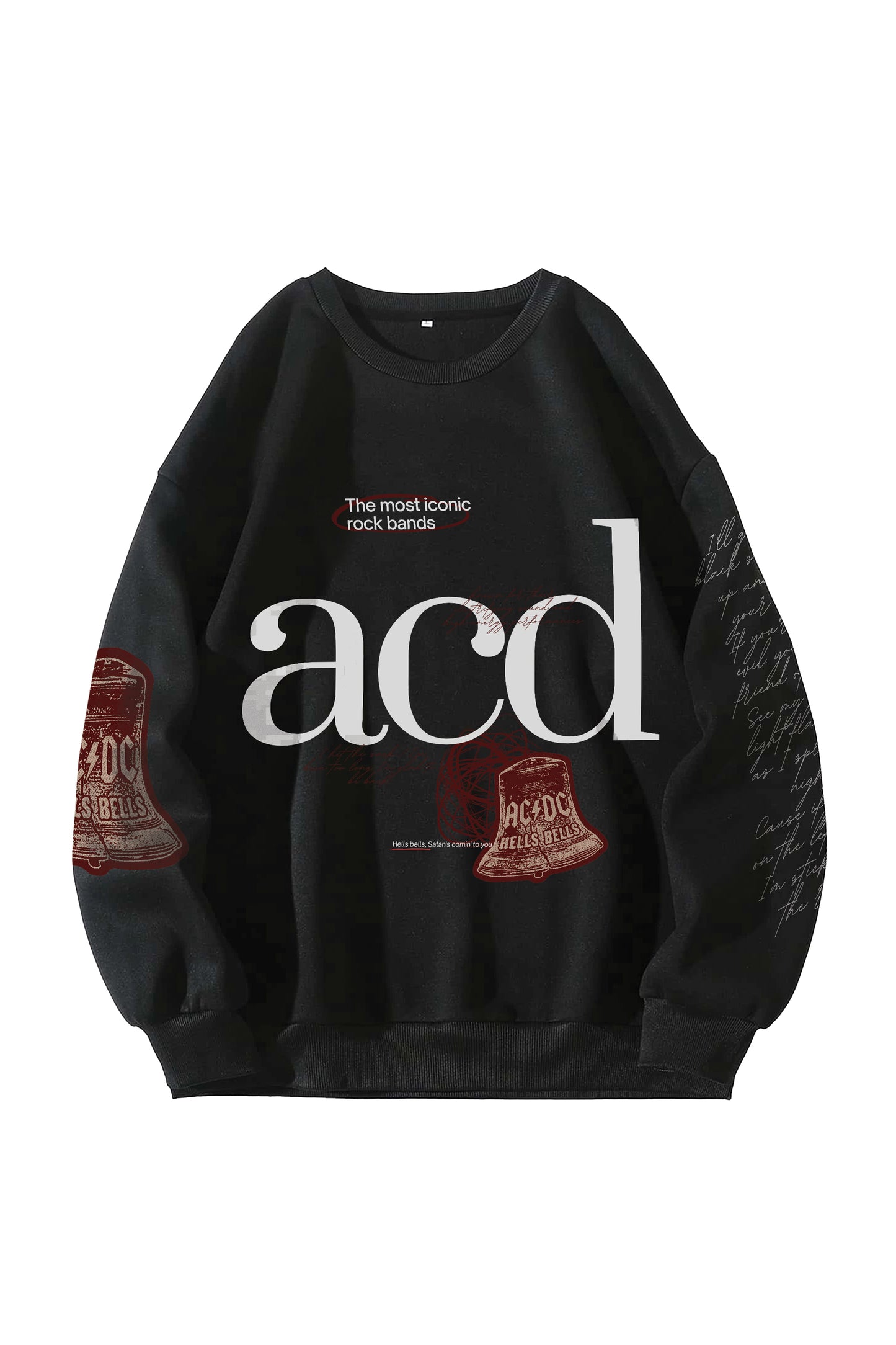 ACDC Designed Oversized Sweatshirt