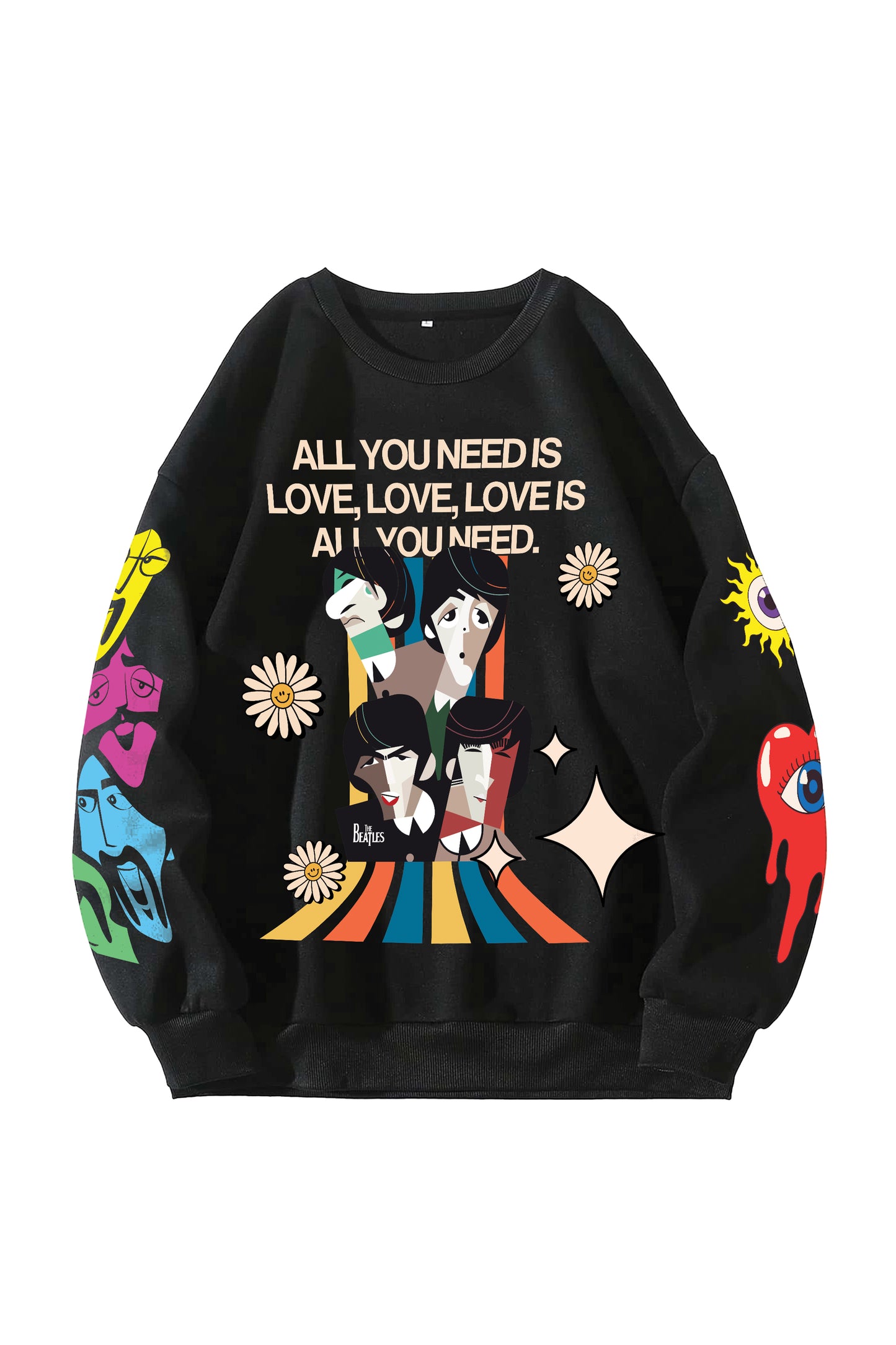 The Beatles Designed Oversized Sweatshirt