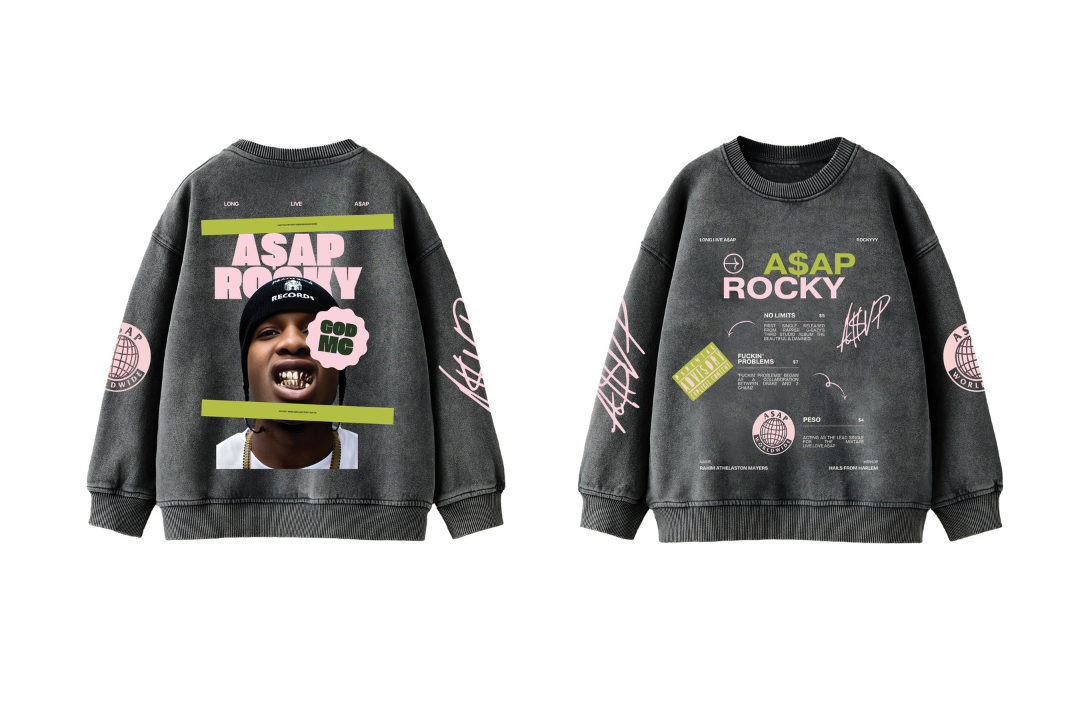 ASAP Rocky Designed Oversized Sweatshirt