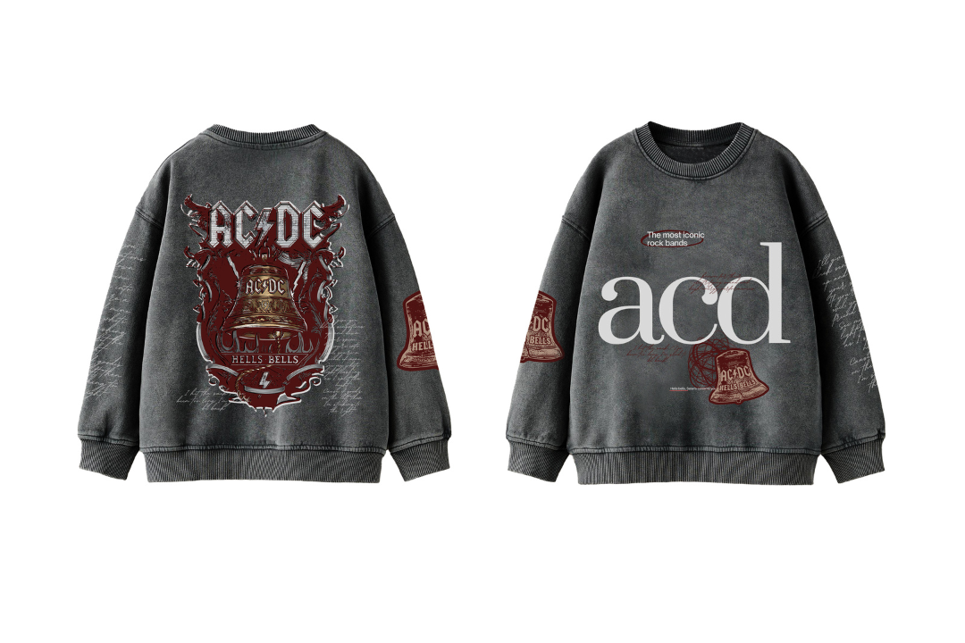 ACDC Designed Oversized Sweatshirt