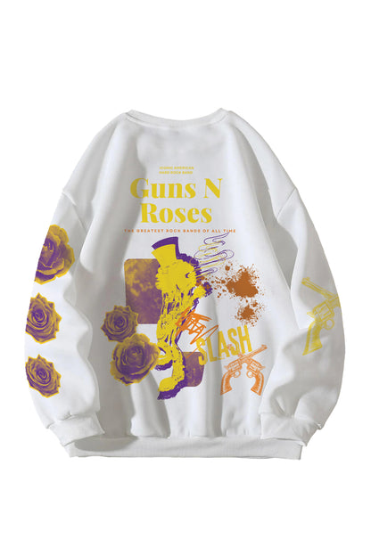 Guns N Roses Designed Oversized Sweatshirt